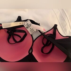 Victoria's Secret Black and Pink Bra